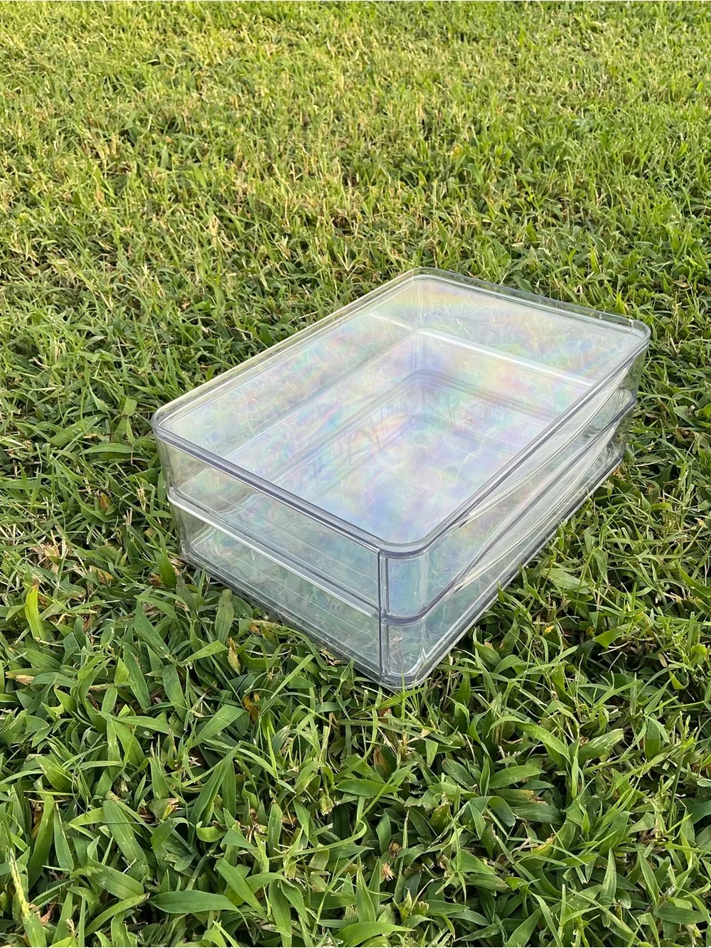 Clear Stackable Storage Drawer Organizer - Transparent